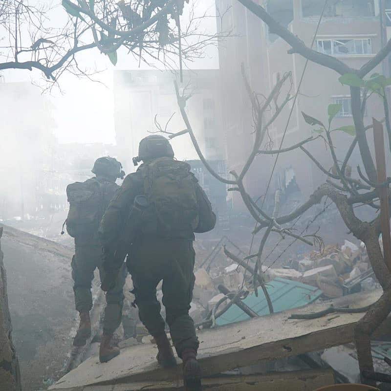 Israel Defense Forces troops operate in the Gaza Strip, Feb. 12, 2024. Credit: IDF.