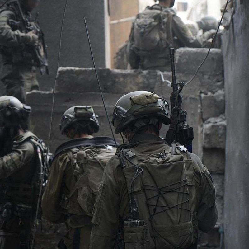 Israeli forces on patrol in the Gaza Strip, Feb. 3, 2024. Credit: IDF.
