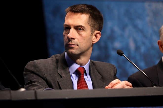 Sen. Tom Cotton (R-Ark.) speaking at the 2013 Conservative Political Action Conference (CPAC) in National Harbor, Maryland. Photo by Gage Skidmore/Flickr, creative commons.