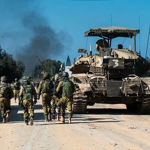 Israeli forces during operational activity in the Gaza Strip on Jan. 27, 2024. Credit: IDF.