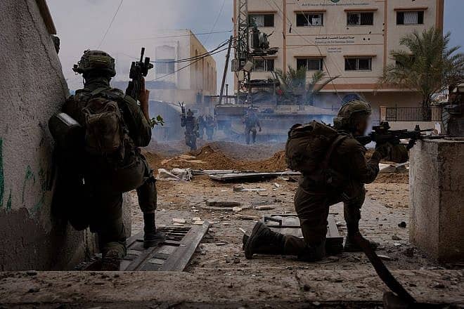 Israeli forces during operational activity in the Gaza Strip on Feb. 10, 2024. Credit: IDF.
