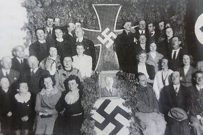 A Nazi gathering in Bariloche, Argentina, in the 1940s. Photo: Public Domain.