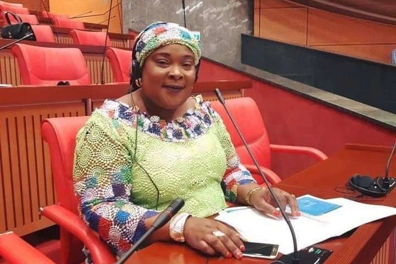Rep. Moimah Briggs Mensah, the head of the Liberian Israel Allies Caucus, at the House of Representatives at the Capitol Building in Monrovia. Credit: Courtesy of the Israel Allies Foundation.