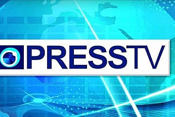 The logo of Iran's Press TV propaganda outlet. Credit: Screenshot.