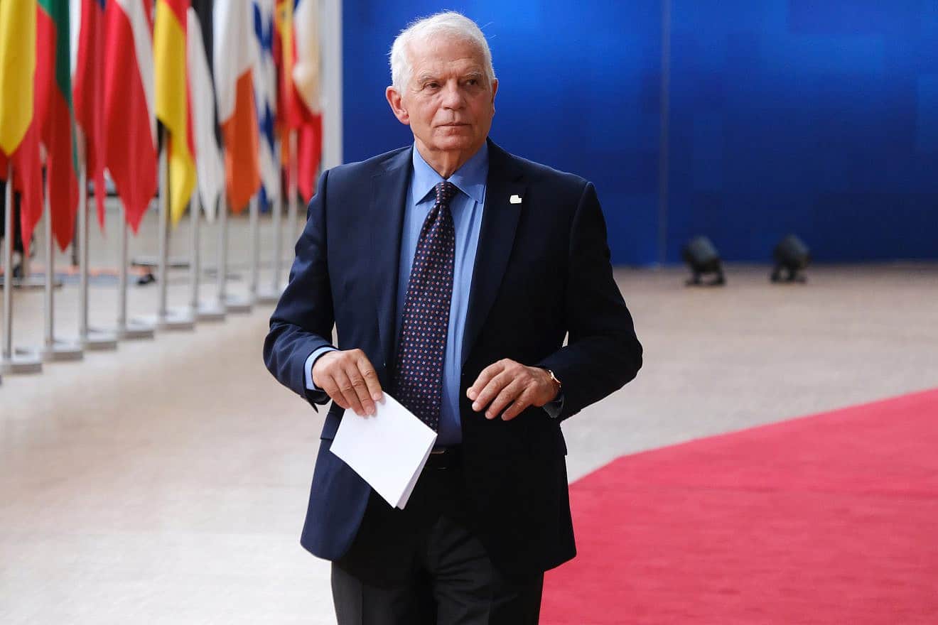European Union High Representative for Foreign Affairs Josep Borrell arrives at the E.U. headquarters in Brussels for a summit, June 29, 2023. Credit: Alexandros Michailidis/Shutterstock.