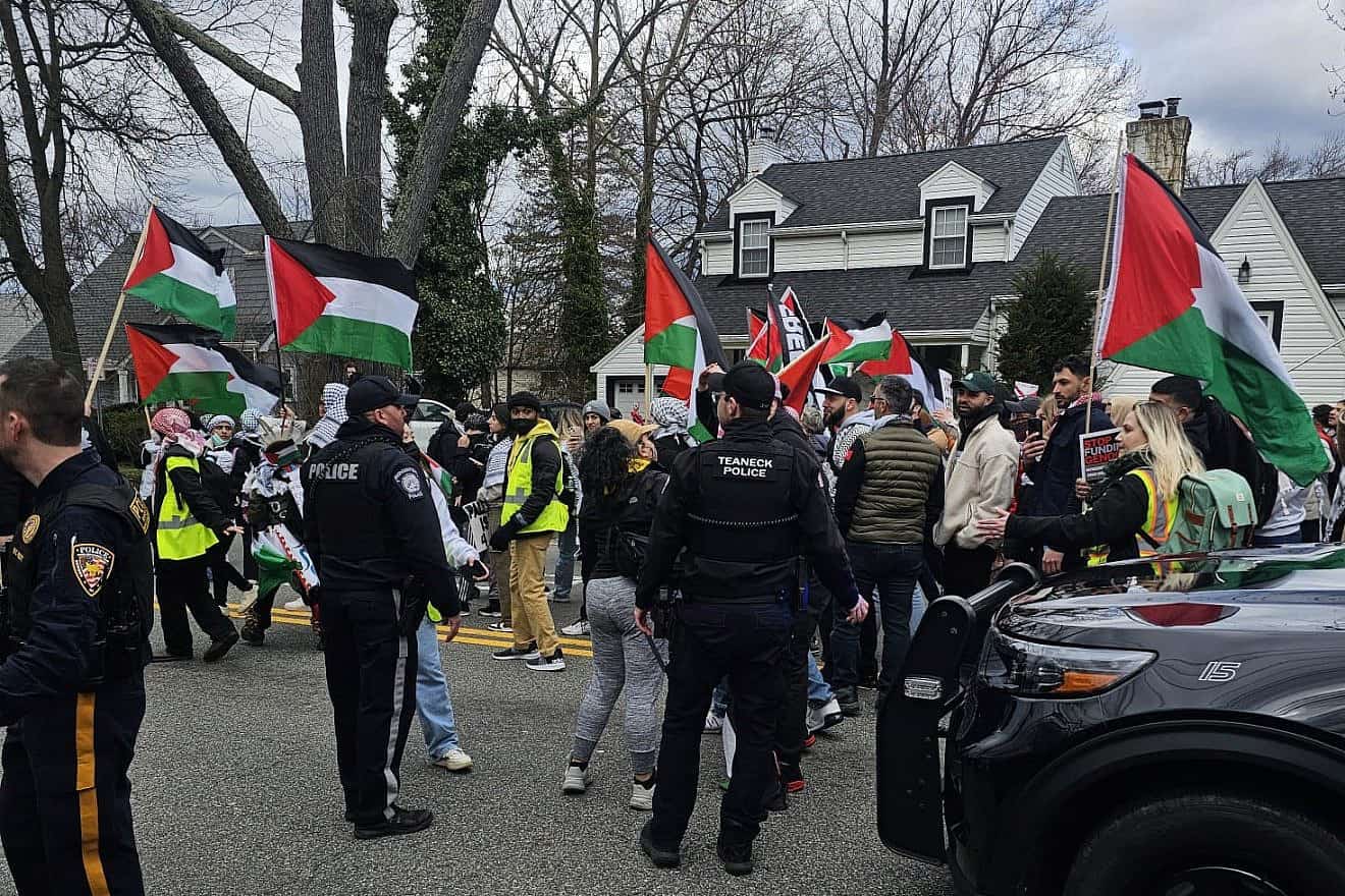 Anti-Israel Protest in Teaneck, N.J.