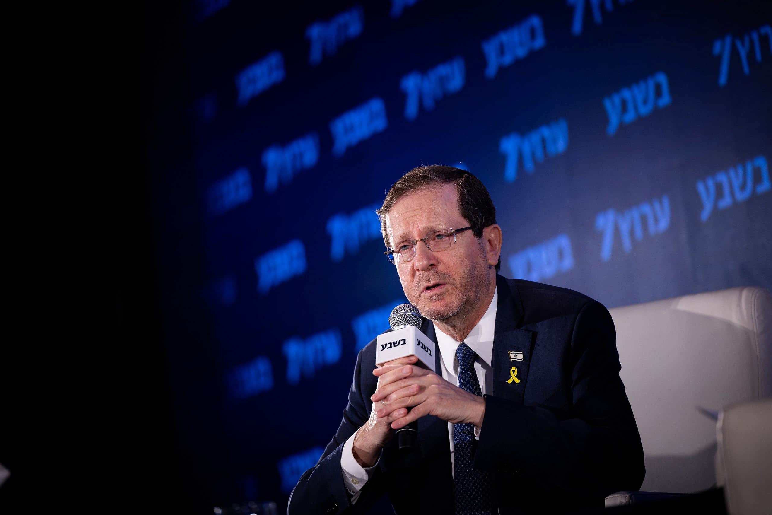 Herzog’s Holland trip to focus on hostage release and global antisemitism