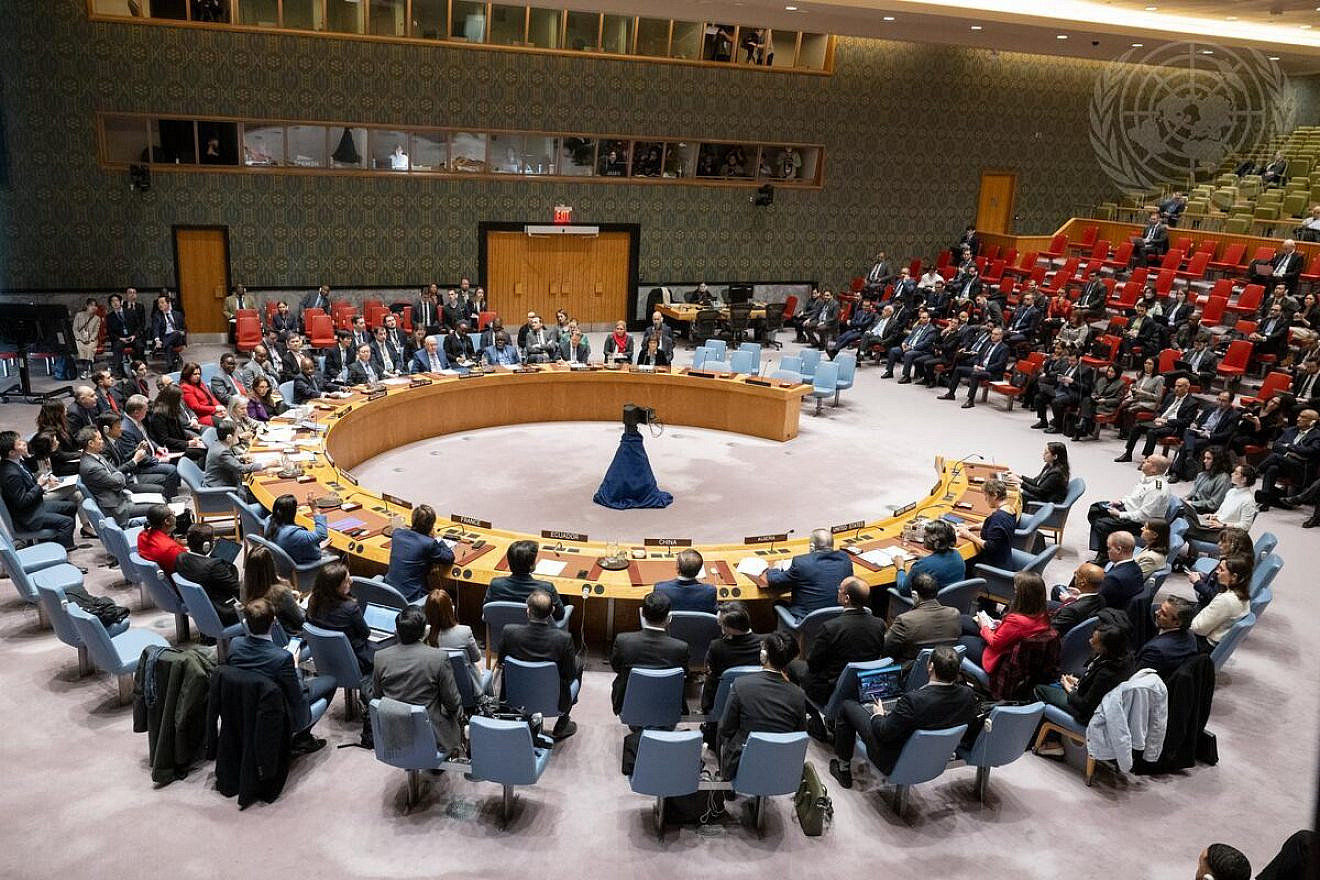China and Russia vetoed a U.S. drafted resolution about Gaza at the U.N. Security Council on March 22, 2024. Credit: United Nations photo.