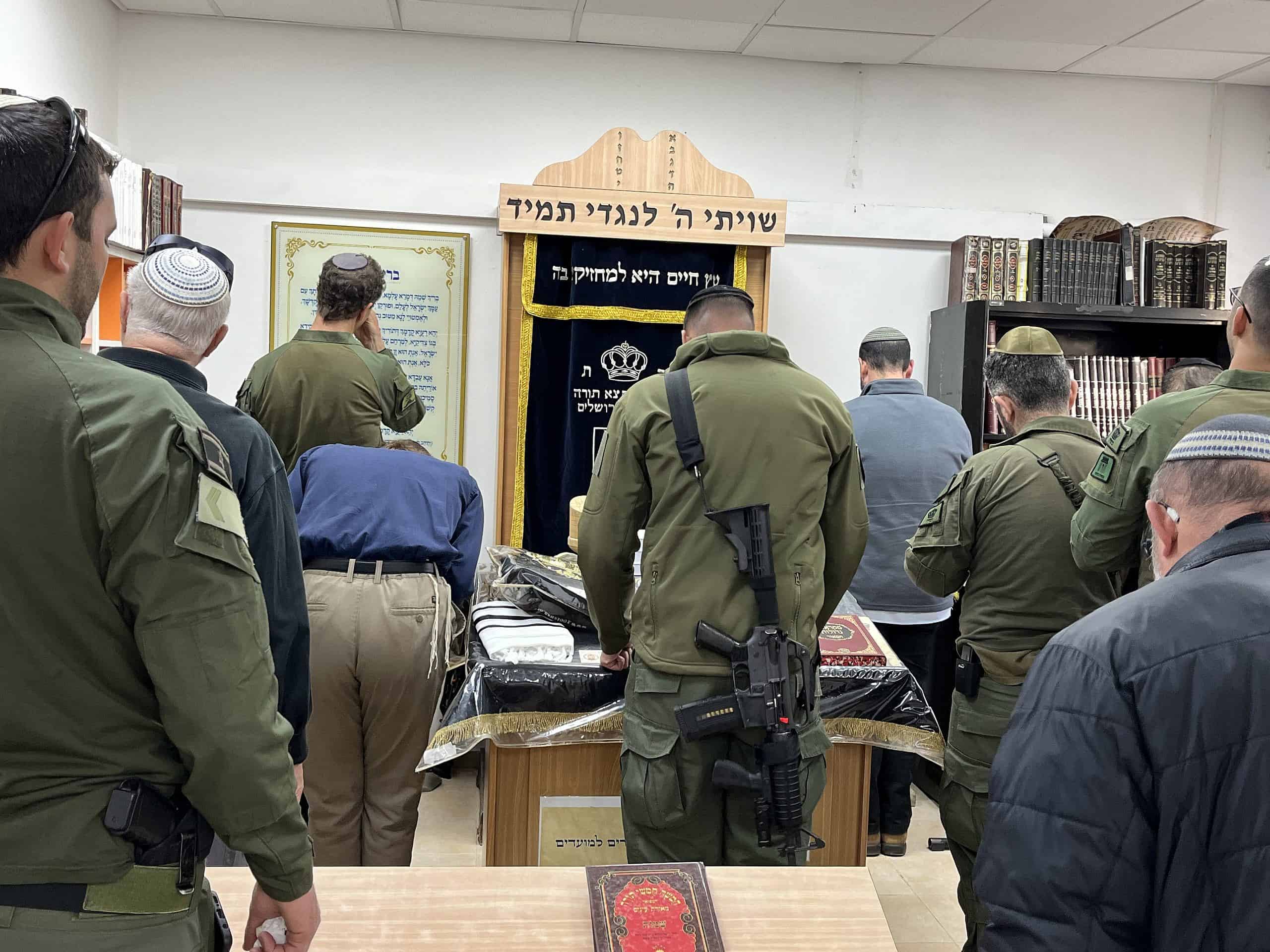 Families of fallen soldiers dedicate IDF base synagogue to loved ones