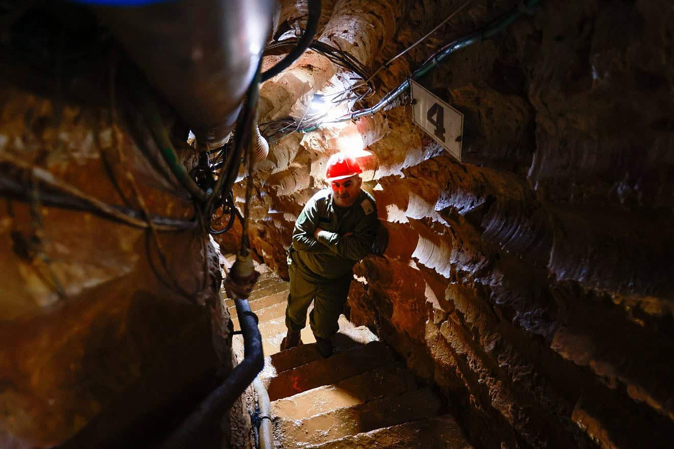 View of a Hezbollah tunnel that crosses from Lebanon to Israel, Feb. 14, 2023. Photo by Yossi Zamir/Flash90.