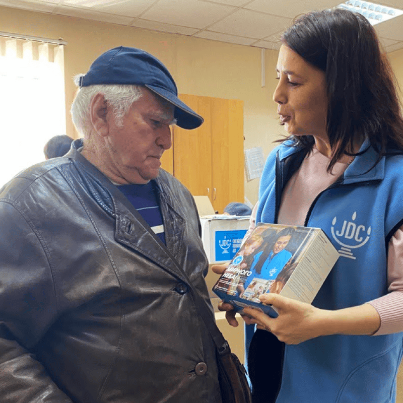 The American Jewish Joint Distribution Committee (JDC) is working to arrange for food, seders and social services to help those most in need celebrate Passover. Credit: JDC.
