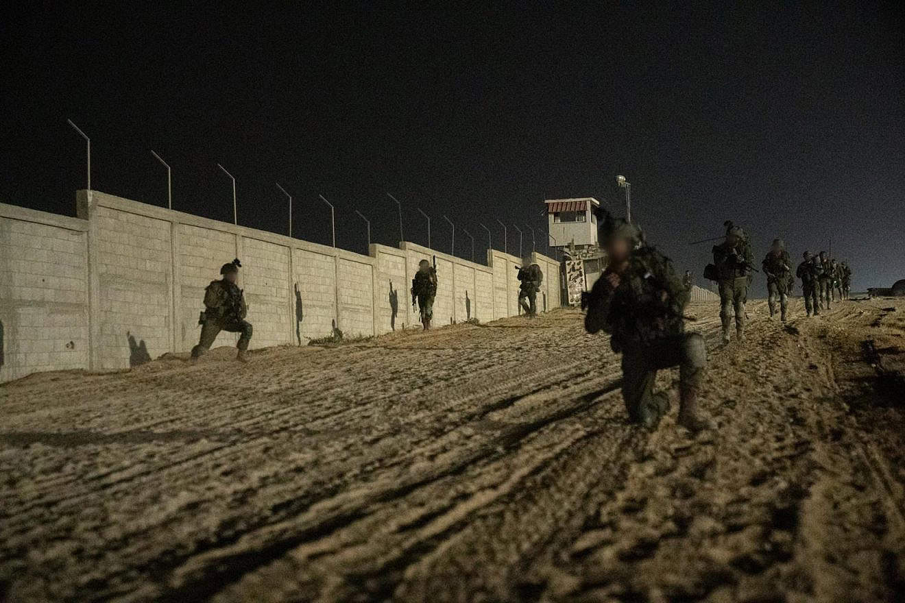 Israeli troops operating in eastern Rafah, the southern Gaza Strip, at the border with Egypt, May 2024. Credit: IDF.