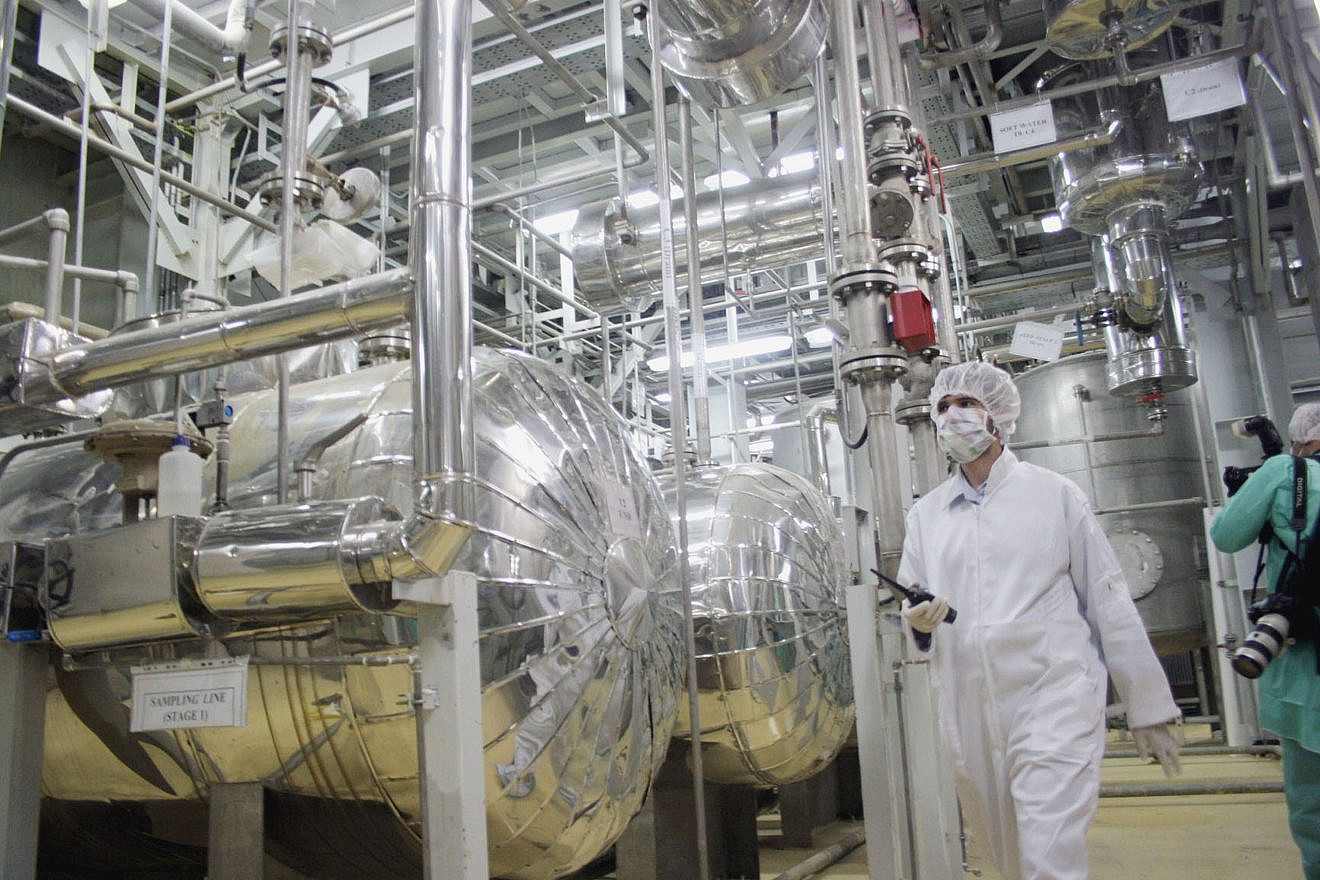 The inside of an uranium conversion facility just outside the city of Isfahan, about 254 miles south of Tehran, Iran, in 2005. Photo by Getty Images.
