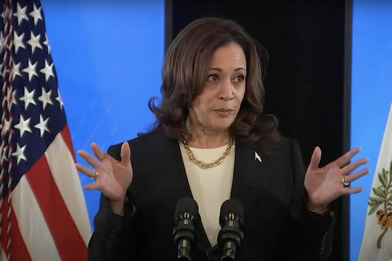 U.S. Vice President Kamala Harris speaks at the White House at an event marking International Day for the Elimination of Sexual Violence in Conflict on June 17, 2024. Credit: YouTube/Associated Press.